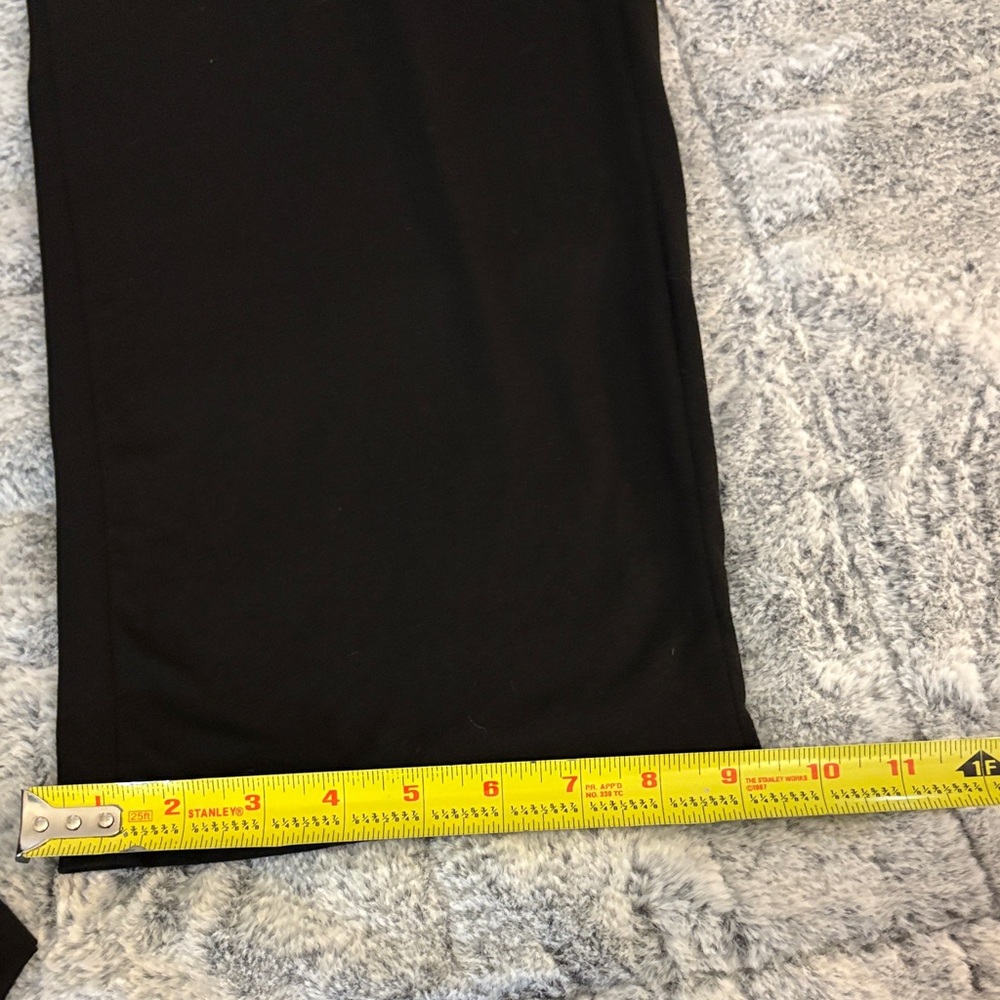 Classic Black Pajama Set with White Piping-M - Picture 11 of 13